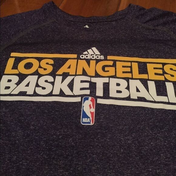 Adidas size M NBA Los Angeles Basketball shirt - Picture 1 of 5